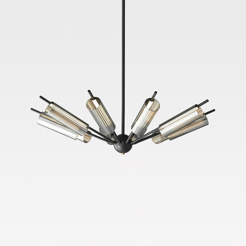 Sputnik Brass Chandelier-DWHOME