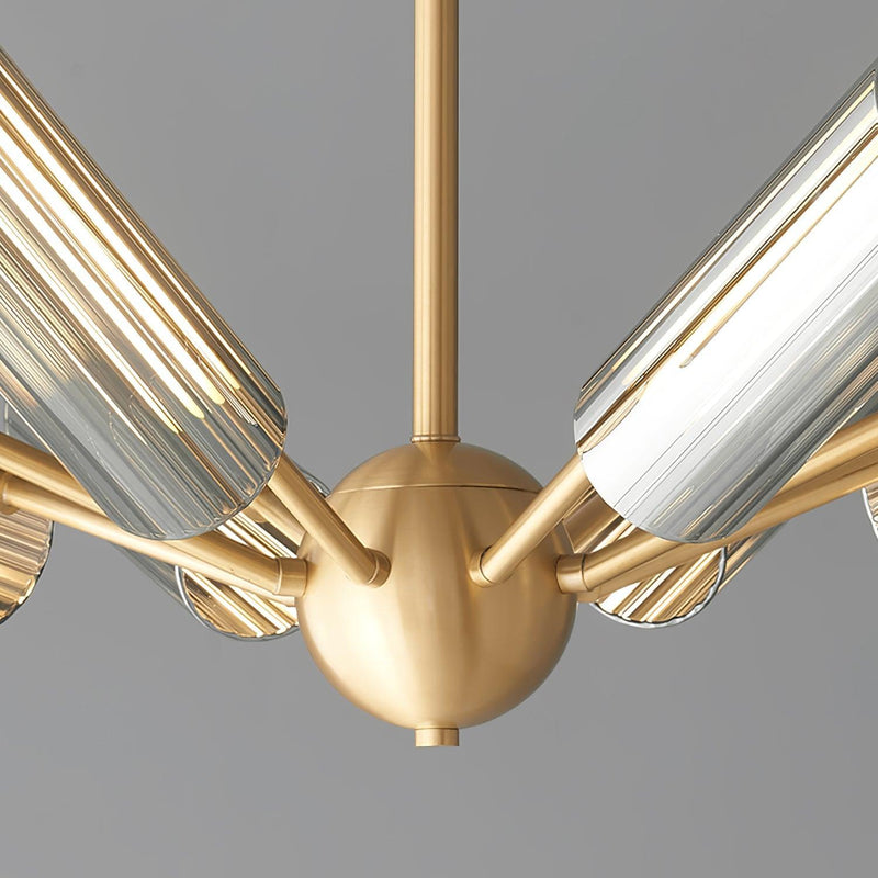 Sputnik Brass Chandelier-DWHOME