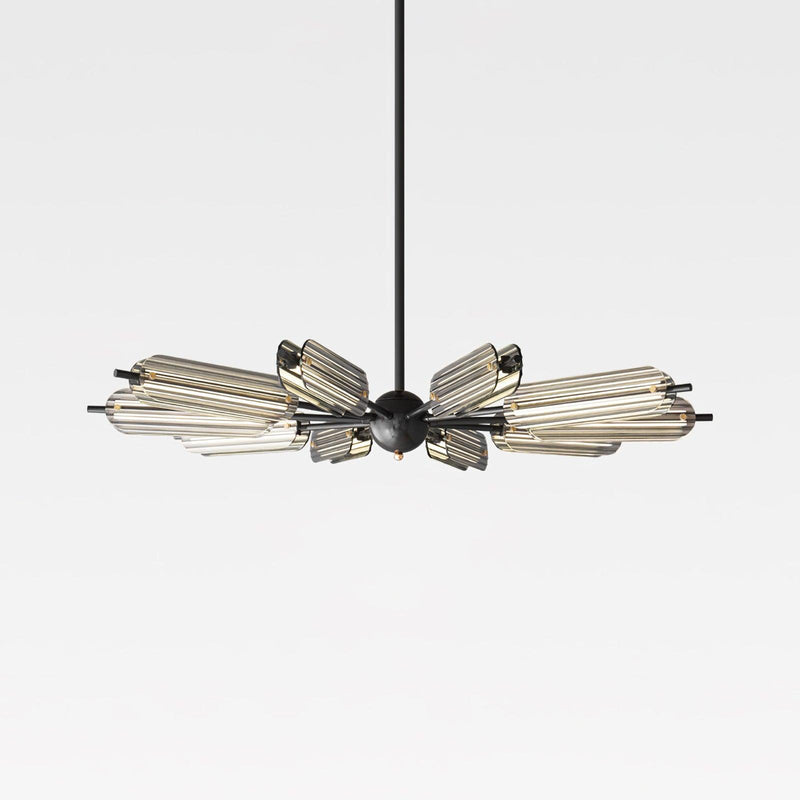 Sputnik Brass Chandelier-DWHOME