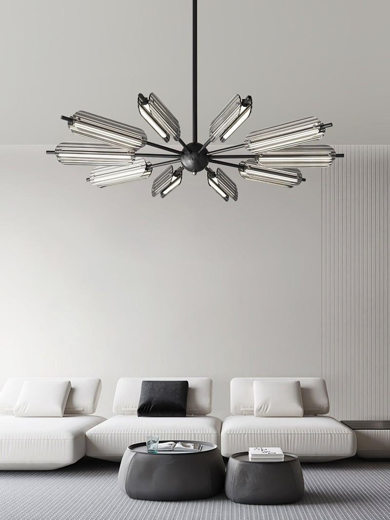 Sputnik Brass Chandelier-DWHOME
