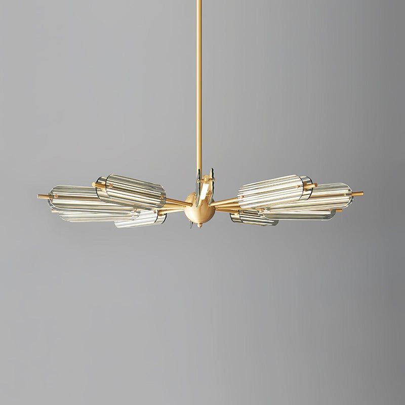 Sputnik Brass Chandelier-DWHOME