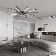 Sputnik Brass Chandelier-DWHOME
