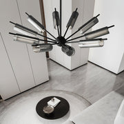 Sputnik Brass Chandelier-DWHOME