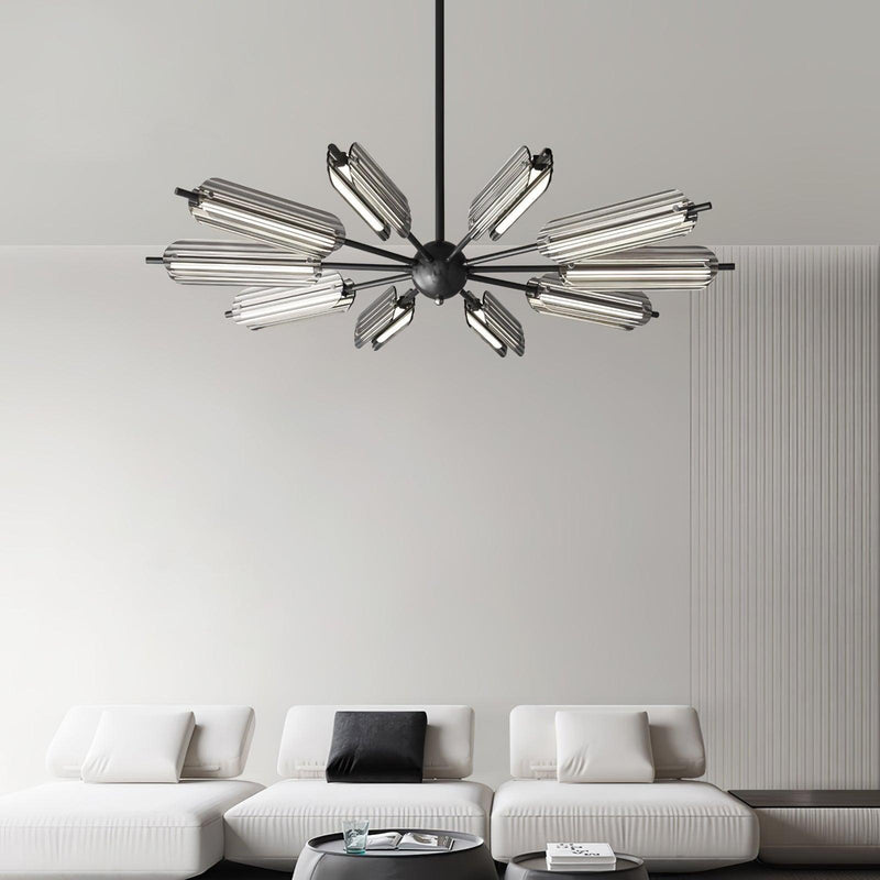 Sputnik Brass Chandelier-DWHOME