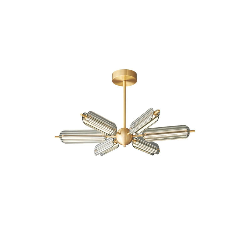 Sputnik Brass Chandelier-DWHOME