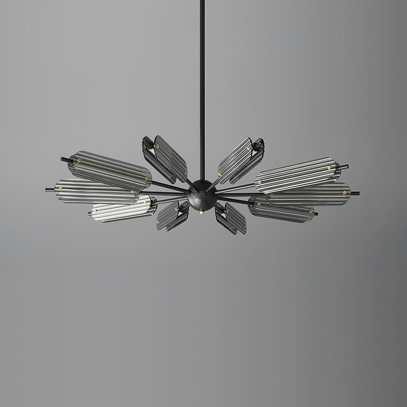 Sputnik Brass Chandelier-DWHOME