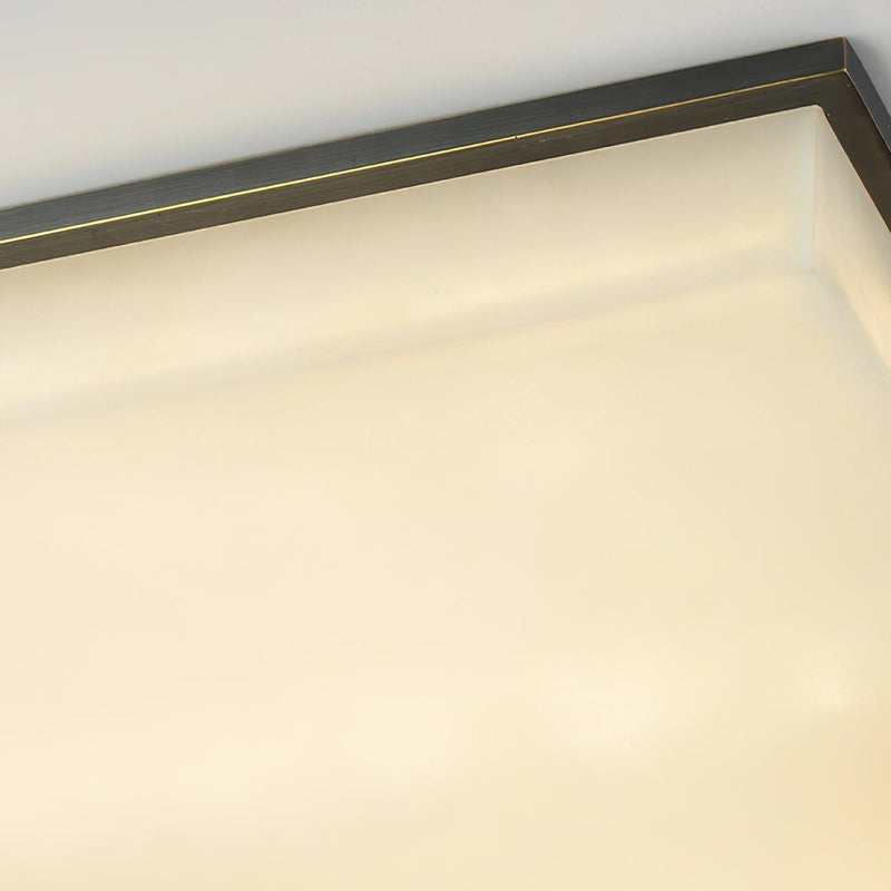 Square Alabaster Ceiling Lamp-DWHOME
