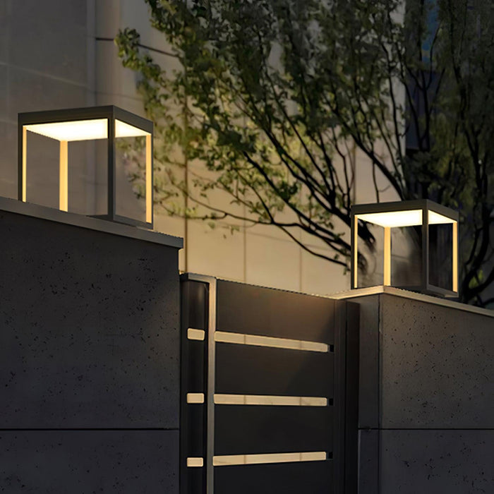 Square Frame Solar Outdoor Light-DWHOME