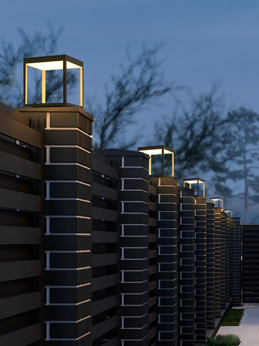 Square Frame Post Outdoor Light-DWHOME