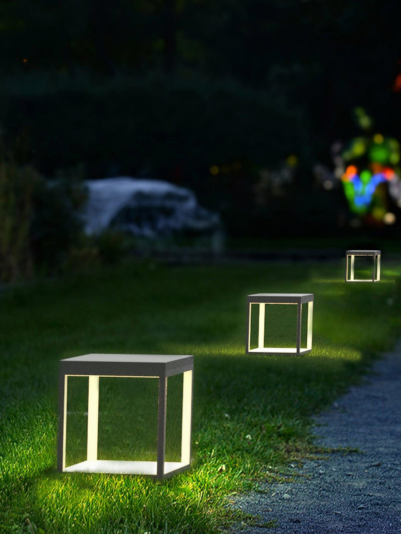 Square Frame Post Outdoor Light-DWHOME