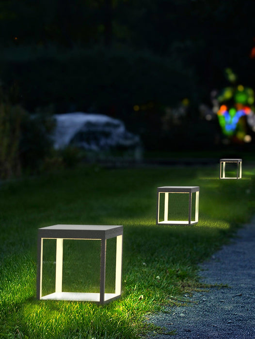 Square Frame Solar Outdoor Light-DWHOME