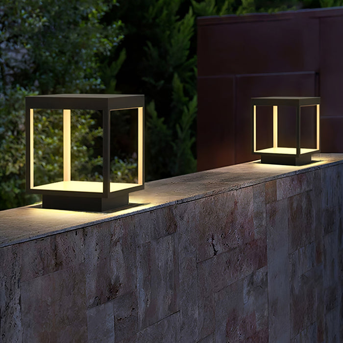 Square Frame Solar Outdoor Light-DWHOME