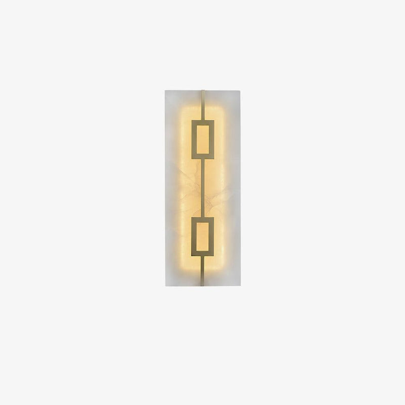 Square Alabaster Wall Lamp-DWHOME