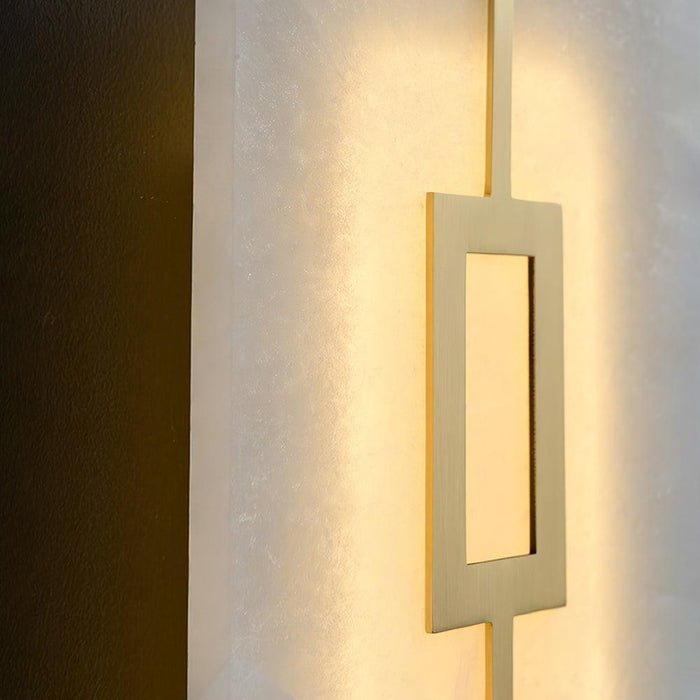 Square Alabaster Wall Lamp - DWHOME