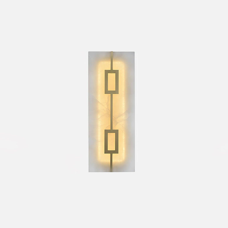 Square Alabaster Wall Lamp-DWHOME
