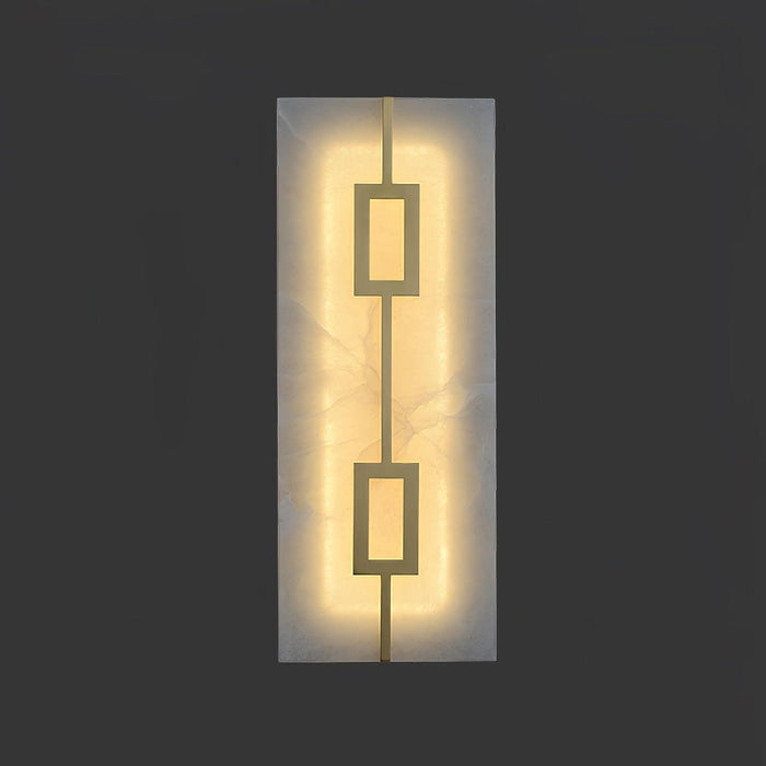 Square Alabaster Wall Lamp - Vakkerlight