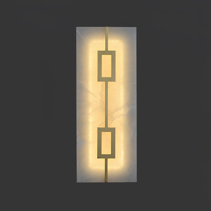 Square Alabaster Wall Lamp - DWHOME