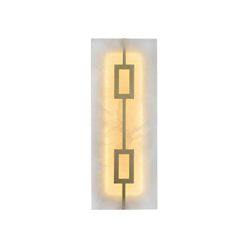 Square Alabaster Wall Lamp-DWHOME