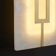 Square Alabaster Wall Lamp-DWHOME