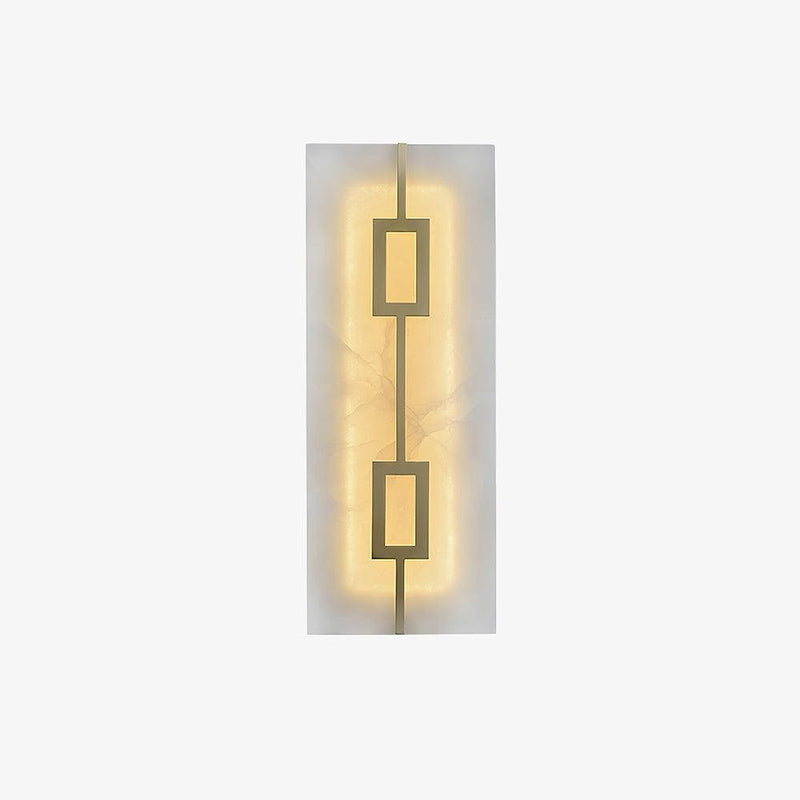 Square Alabaster Wall Lamp-DWHOME