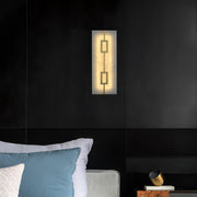 Square Alabaster Wall Lamp-DWHOME
