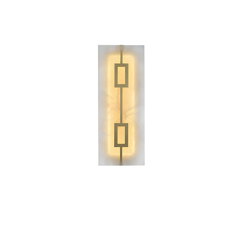 Square Alabaster Wall Lamp-DWHOME