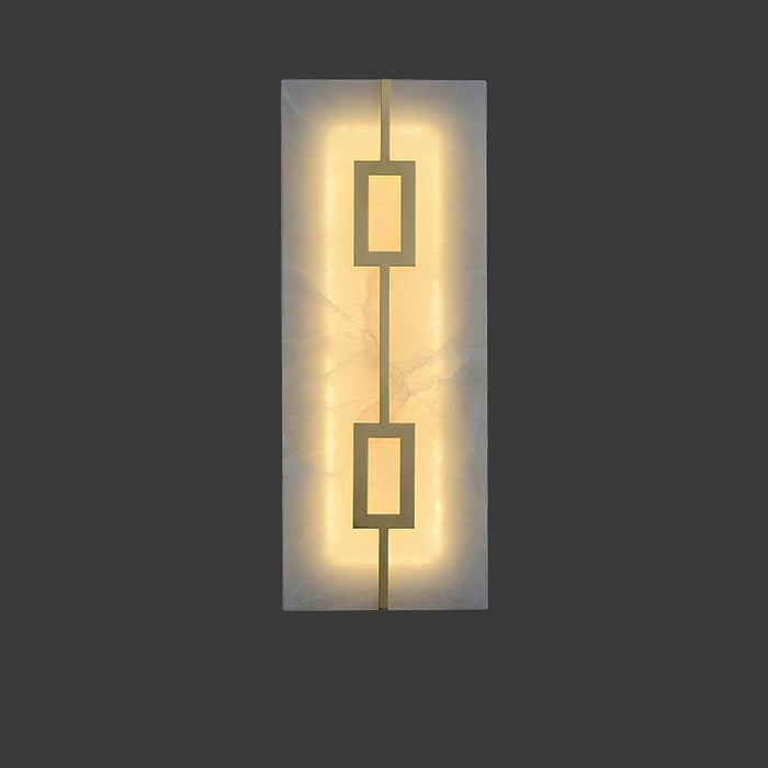 Square Alabaster Wall Lamp - DWHOME