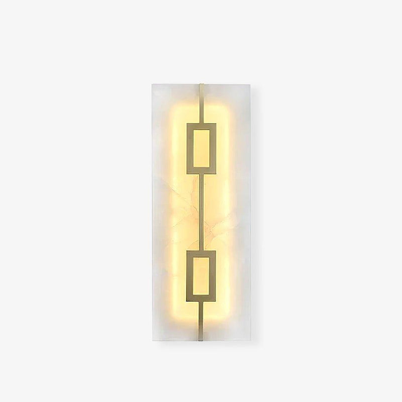 Square Alabaster Wall Lamp-DWHOME