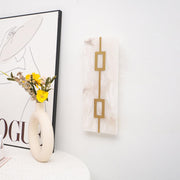 Square Alabaster Wall Lamp-DWHOME