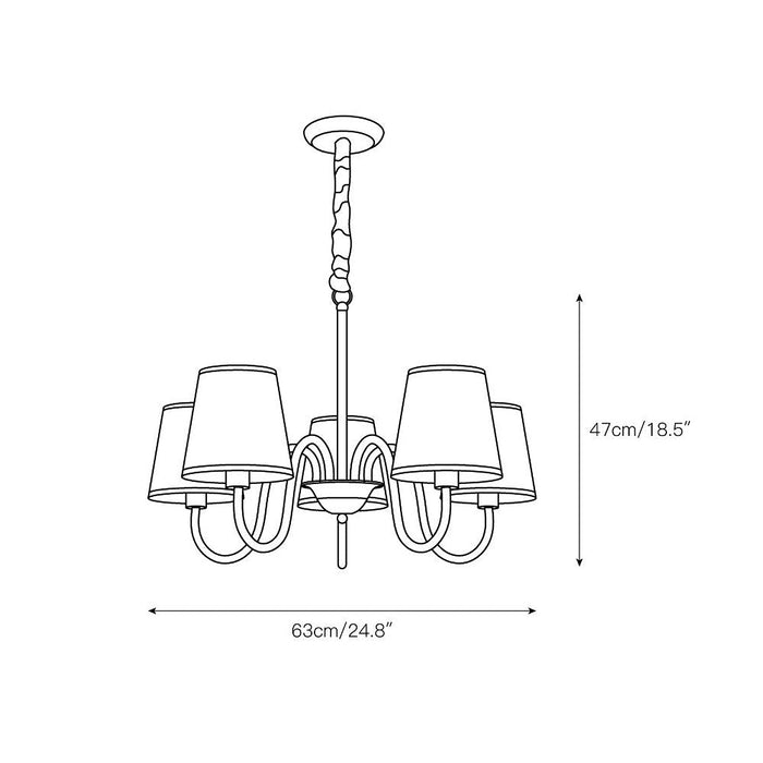 Aged Stacey Chandelier-DWHOME