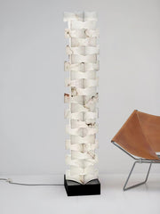 Stacked Alabaster Squares Floor Lamp-DWHOME