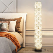 Stacked Alabaster Squares Floor Lamp-DWHOME