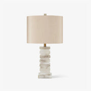 Stacked Alabaster Table Lamp-DWHOME