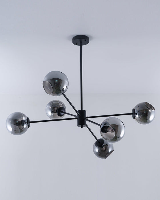 Staggered Glass 6 Light Chandelier - DWHOME