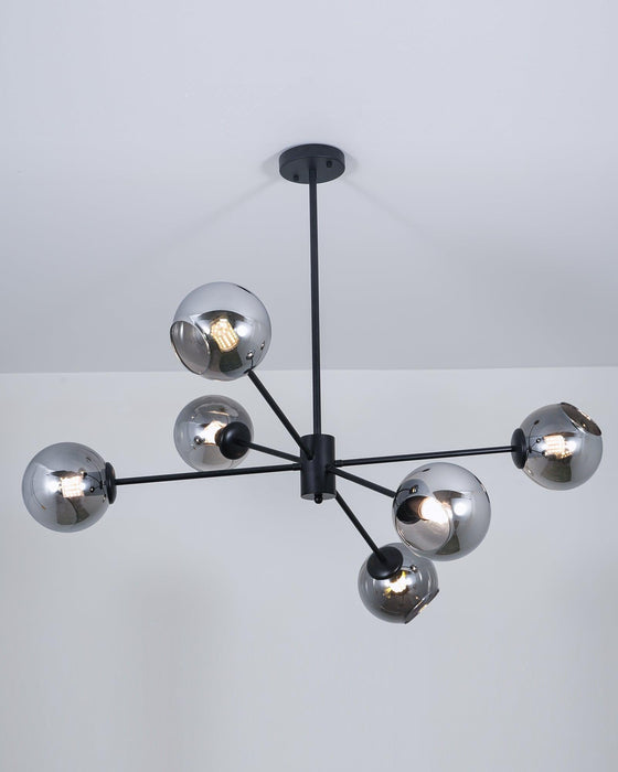 Staggered Glass 6 Light Chandelier - DWHOME