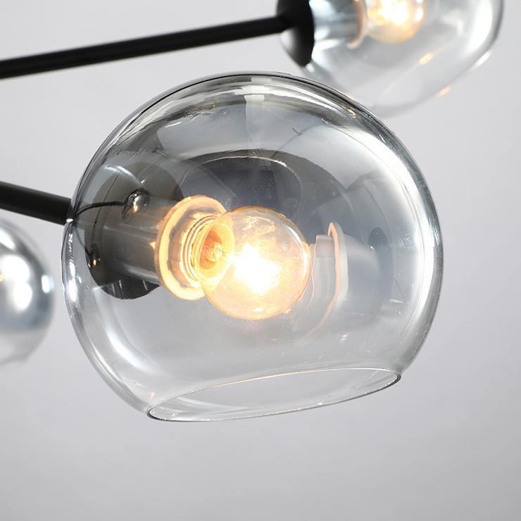 Staggered Glass 6 Light Chandelier-DWHOME