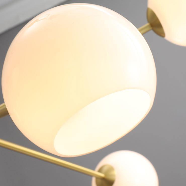 Staggered Glass 6 Light Chandelier-DWHOME