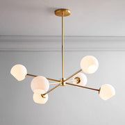 Staggered Glass 6 Light Chandelier-DWHOME