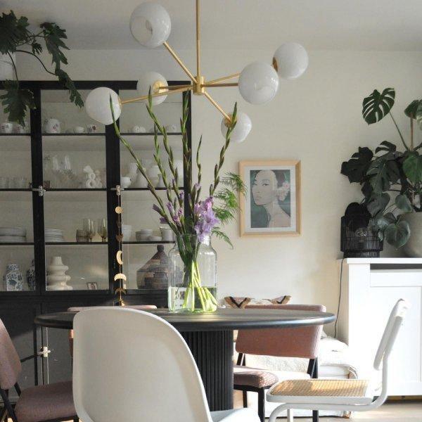 Staggered Glass 6 Light Chandelier-DWHOME