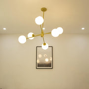 Staggered Glass 6 Light Chandelier-DWHOME