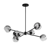 Staggered Glass 6 Light Chandelier-DWHOME