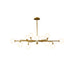 Staggered Glass Globes Chandelier-DWHOME