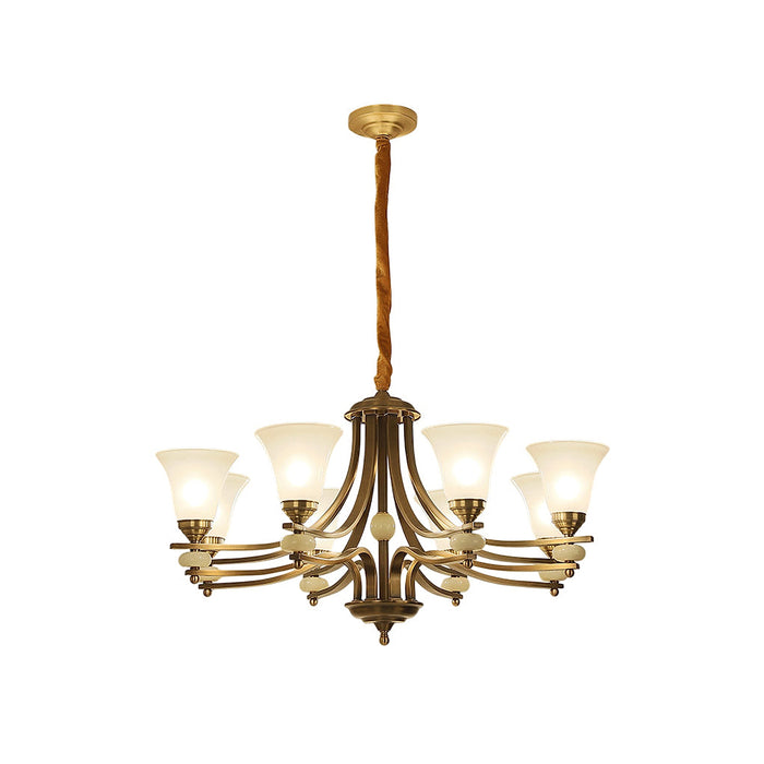 Stanford Glass Chandelier-DWHOME