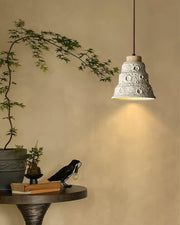 Stone Bell Pendant Light-DWHOME