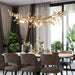 Stone Crystal Brass Chandelier - DWHOME