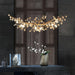 Stone Crystal Brass Chandelier - DWHOME