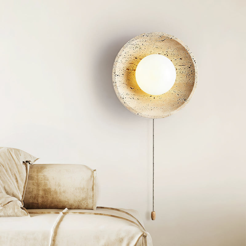 Stone Lunar Eclipse Wall Light-DWHOME
