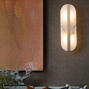 Stone Wall Alabaster LED Sconce-DWHOME