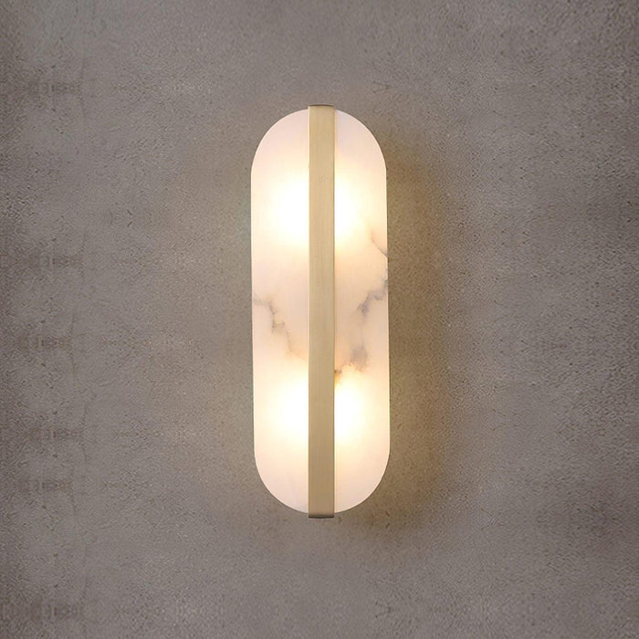 Stone Wall Alabaster LED Sconce.