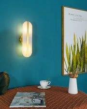 Stone Wall Alabaster LED Sconce-DWHOME